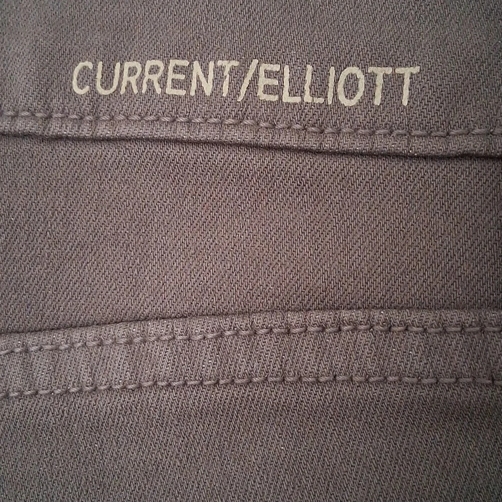 Current/Elliott The Stiletto Ombre Dark Castle Gray Black Coated Skinny Jeans 26 - Picture 5 of 10